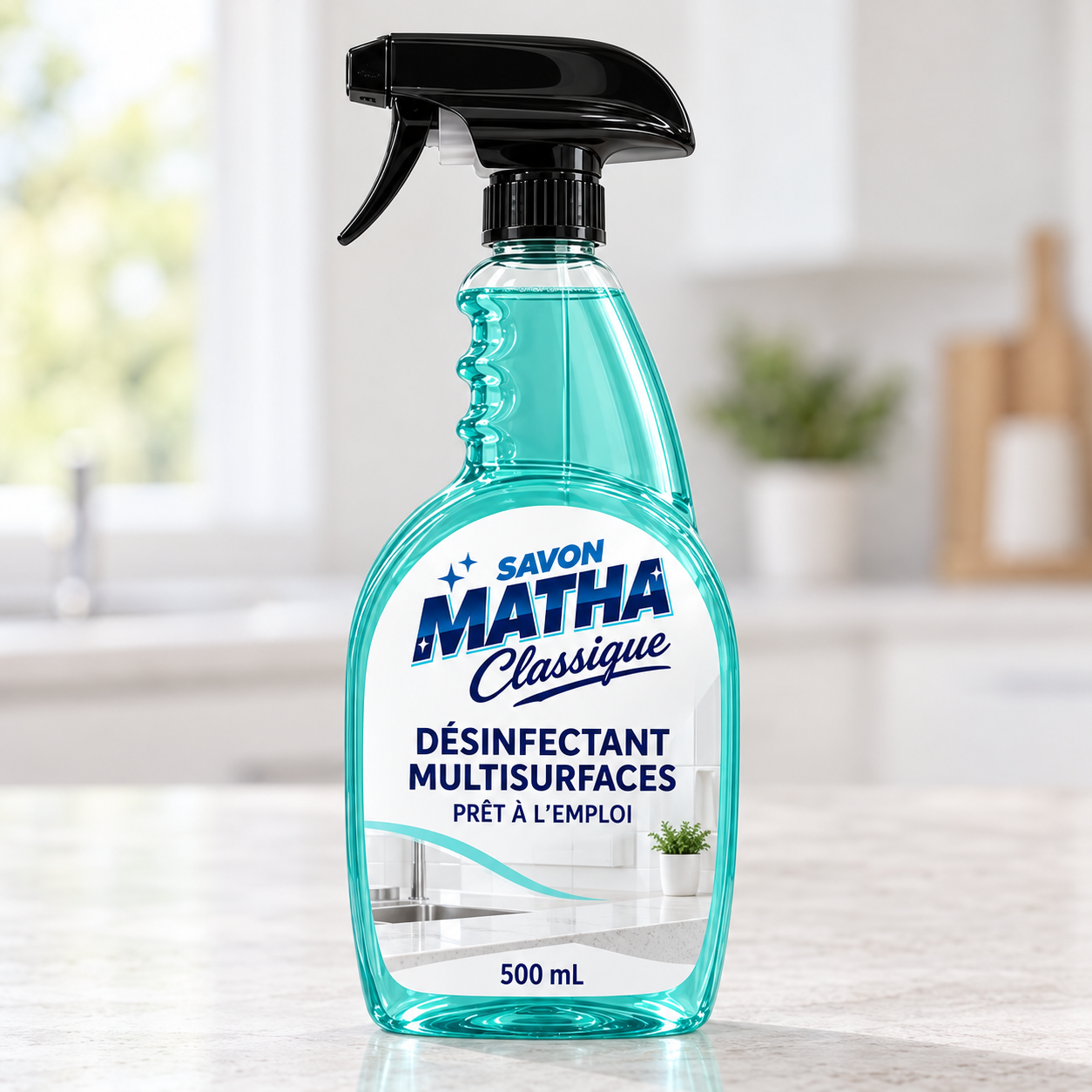 Savon Matha Classique — Désinfectant multisurfaces, 500 mL, bouteille entière